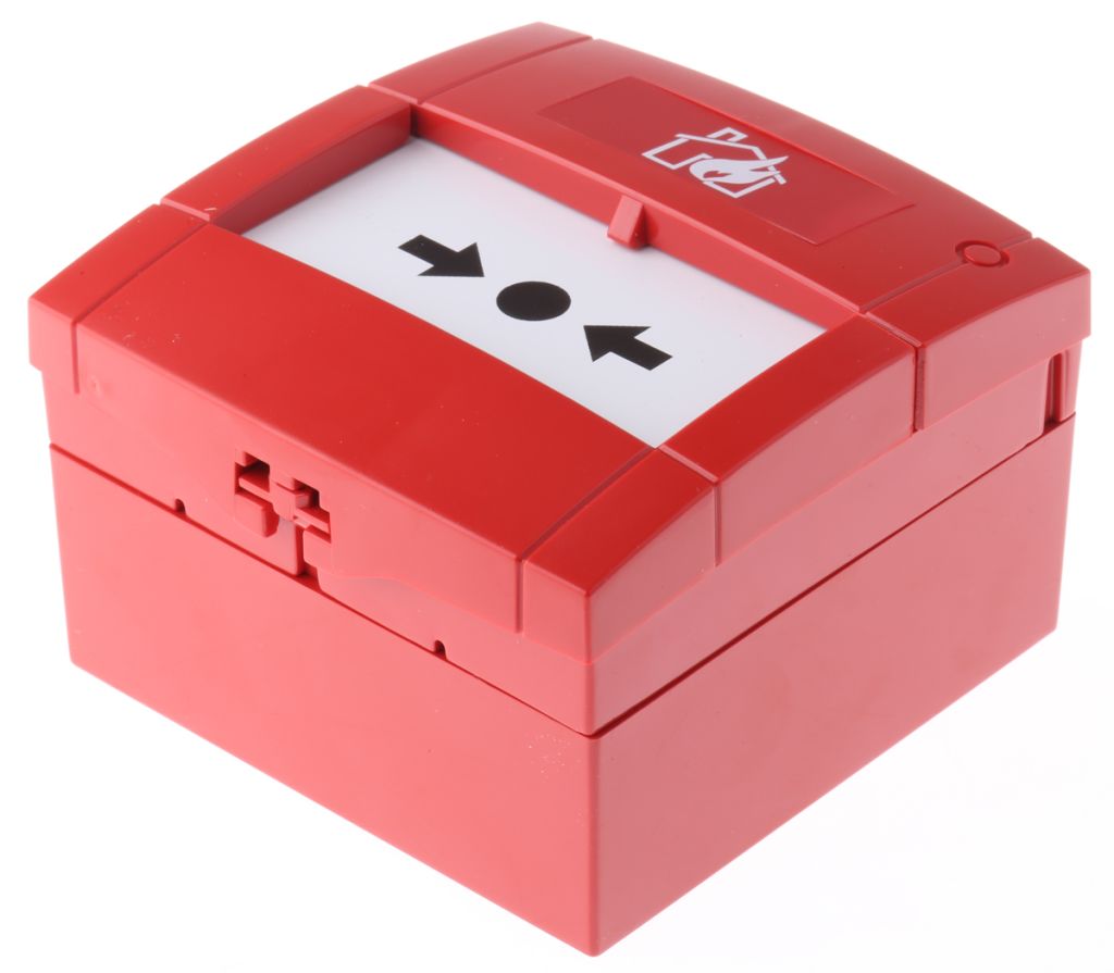 KAC Red Break Glass Call Point, Break Glass Operated RS Components