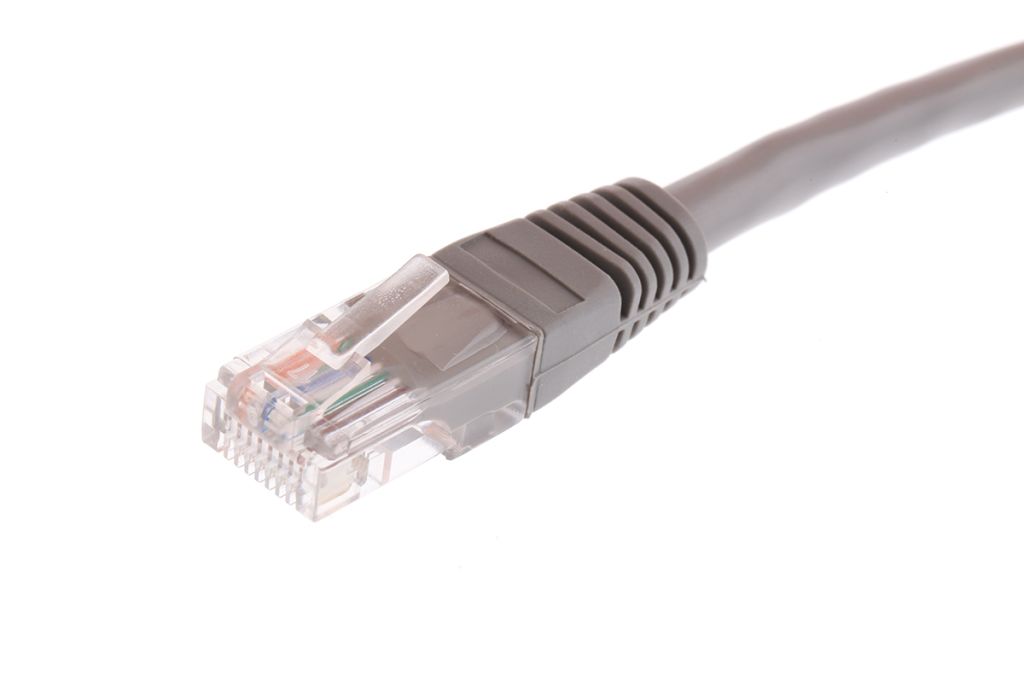 RS PRO Cat5e Male RJ45 to Male RJ45 Ethernet Cable Grey, 5m