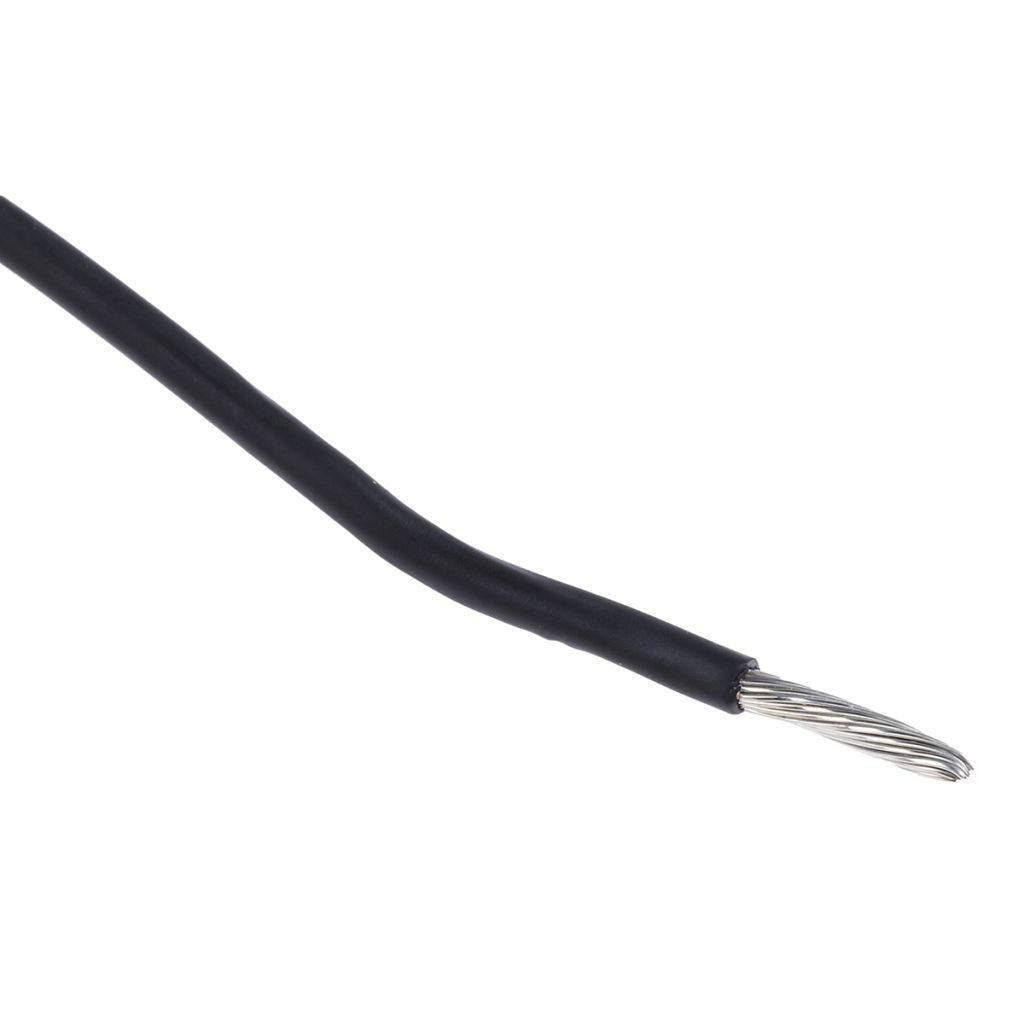 Alpha Wire Black 1.3 mm² Hook Up Wire, EcoWire Series, 16 AWG, 26/0.25 mm,  30m