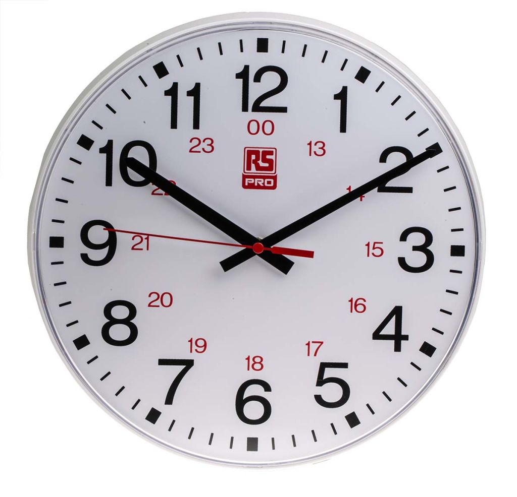 30cm 24 Hour Quartz Wall Clock Rs Components Indonesia