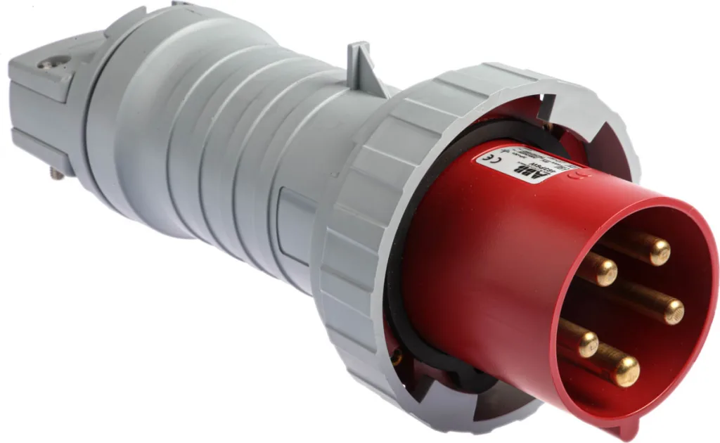 ABB, Tough & Safe IP67 Red Cable Mount 3P+N+E Industrial Power Plug ...