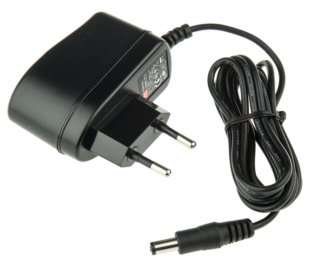 Power Supply AC/DC 5V 1A Plug 5.5 x 2.1mm Black - AC/DC Transformers - Power  - Cables and Sockets