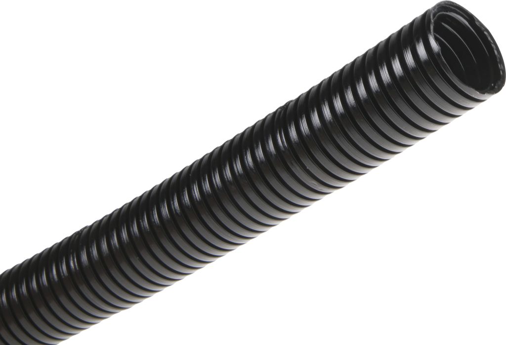 Conduit flexible aluminium extensible noir 60mm 0,5 à 1,5 mt