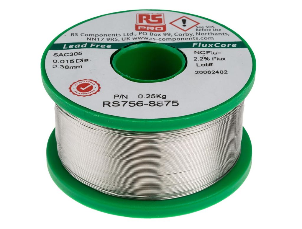 thumbnail image 2 of Lead-Free Solder Wire – 1.0mm, 1m, 99.3% Sn / 0.7% Cu (RoHS Compliant) 2 of 5