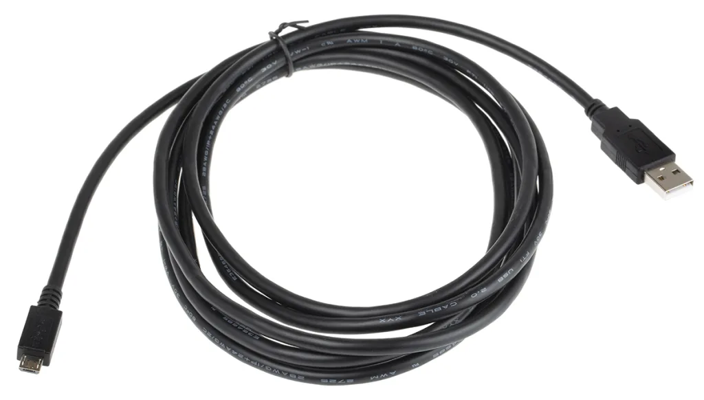 Cabo ROLINE (USB-A, Micro USB B e OTG - 3m - Preto