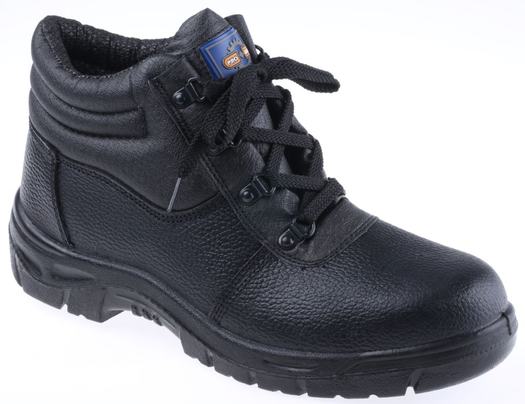 RS PRO Black Steel Toe Capped Mens Safety Boots, UK 10, EU 44 - RS ...