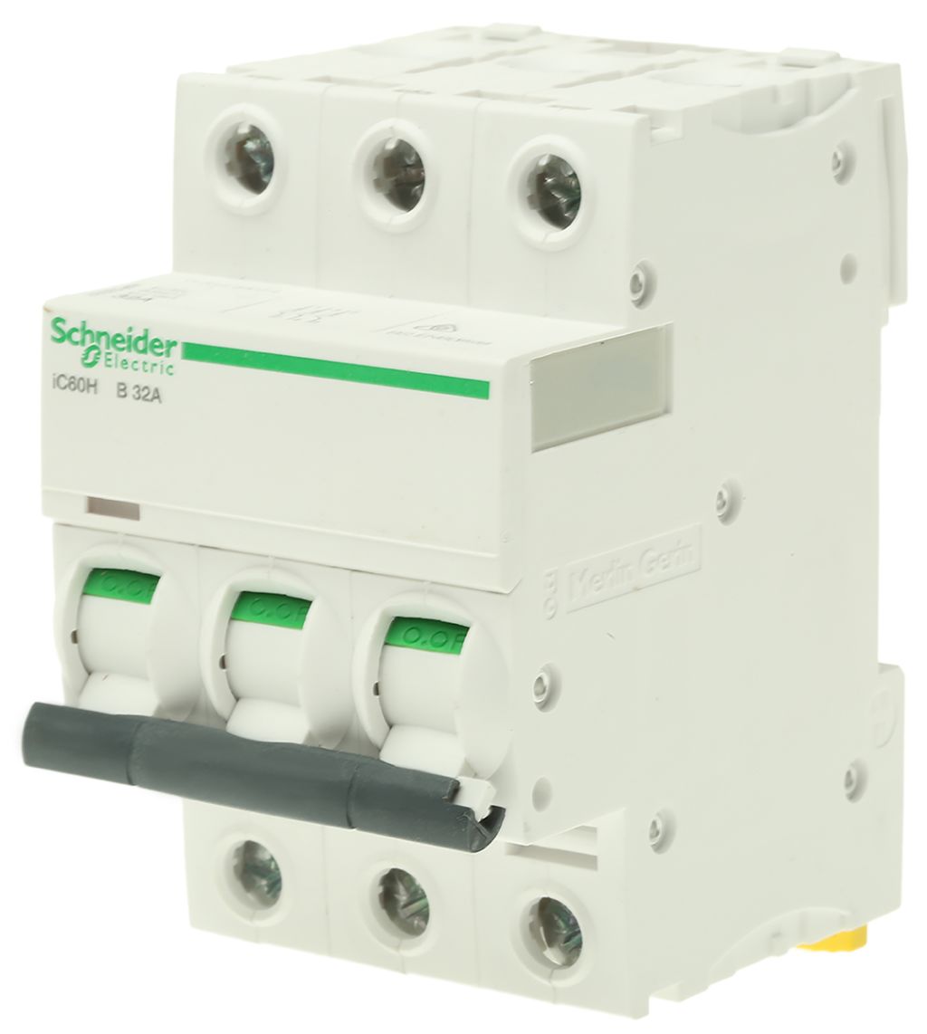 Schneider Electric Acti A MCB Mini Circuit Breaker P Curve B Breaking Capacity KA DIN