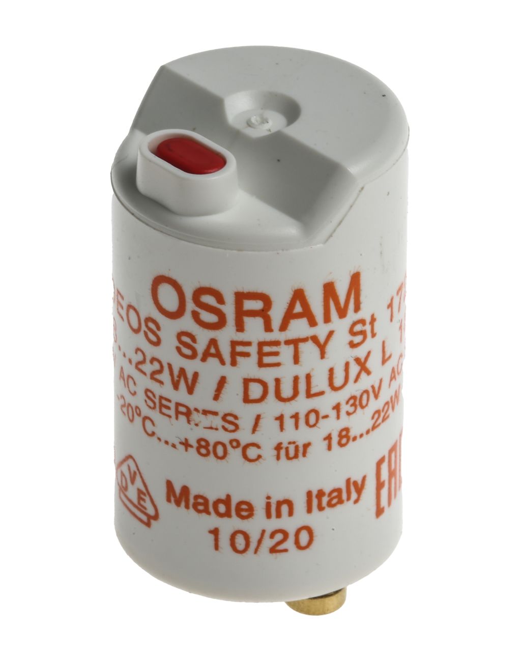 Osram ST 172 SAFETY DEOS, Electronic Lighting Starter, 18 to 22 W, 220 to  240 V, 40.3 mm length - RS Components Indonesia