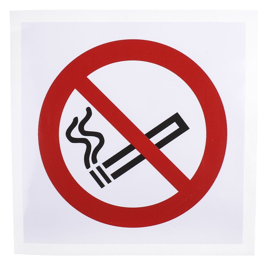 Anti-slip floor pictogram: “No Smoking”