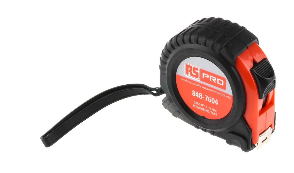 Retractable Metal Tape Measure 10ft/3m - Both Imperial and Metric Scale by