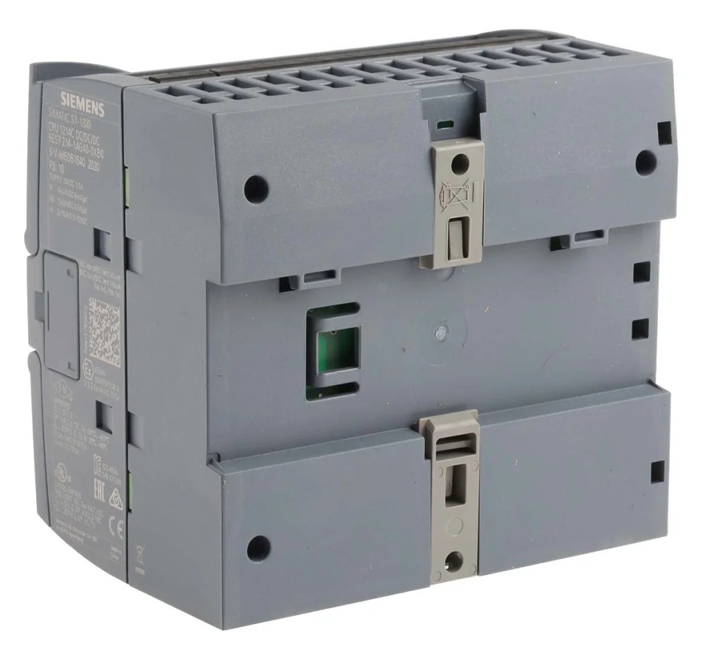Product image for Siemens S7-1200 PLC CPU - 14 (Digital Input, 2 switch as Analogue Input) Inputs, 10 (Digital Output, Transistor Output)