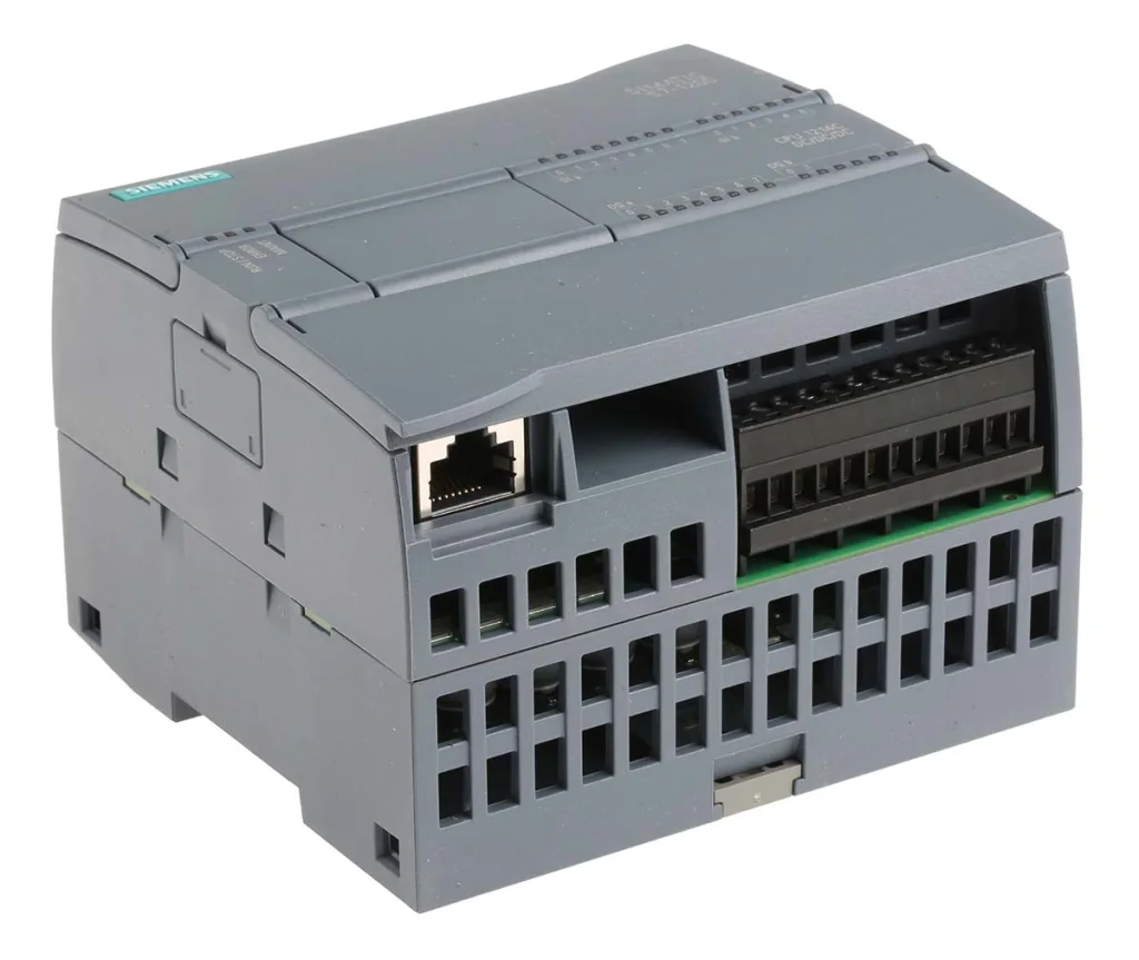 Product image for Siemens S7-1200 PLC CPU - 14 (Digital Input, 2 switch as Analogue Input) Inputs, 10 (Digital Output, Transistor Output)