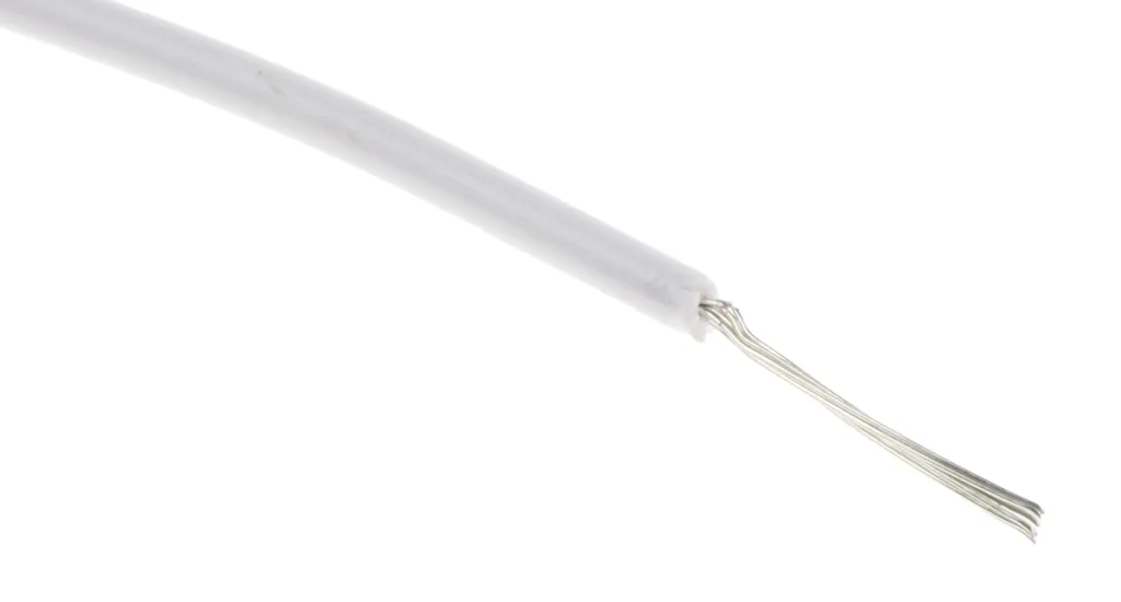 Product image for UL1007 Hook-Up wire 28AWG White 100m