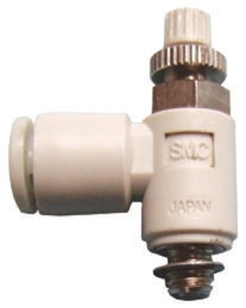 SMC AS Series Threaded Speed Controller, M5 x 0.8 Male Inlet Port x M5 ...