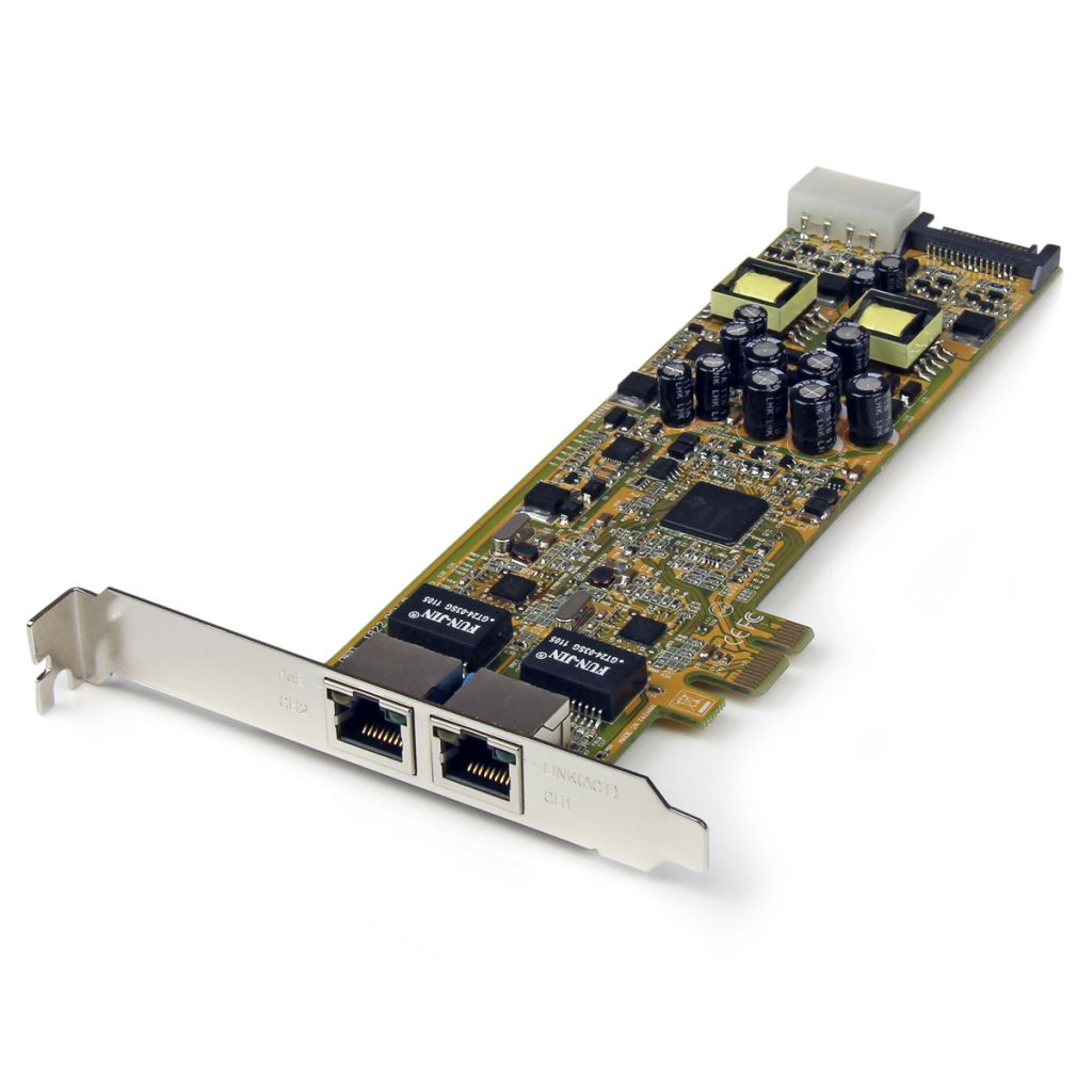  2 Port PCIe Network Interface Card, 10/100/1000Mbit/s - RS  Components Vietnam