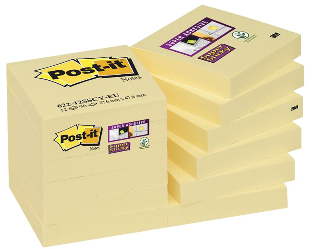 23401  Post-It Yellow Sticky Note, 450 Notes per Pad, 76mm x 76mm