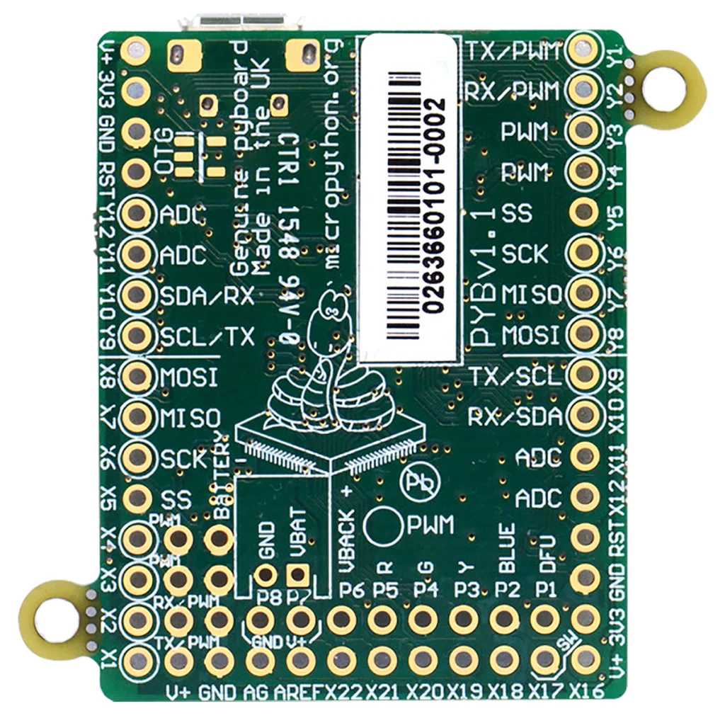 Product image for MICROPYTHON PYBRD DEV BRD V1.1,2390