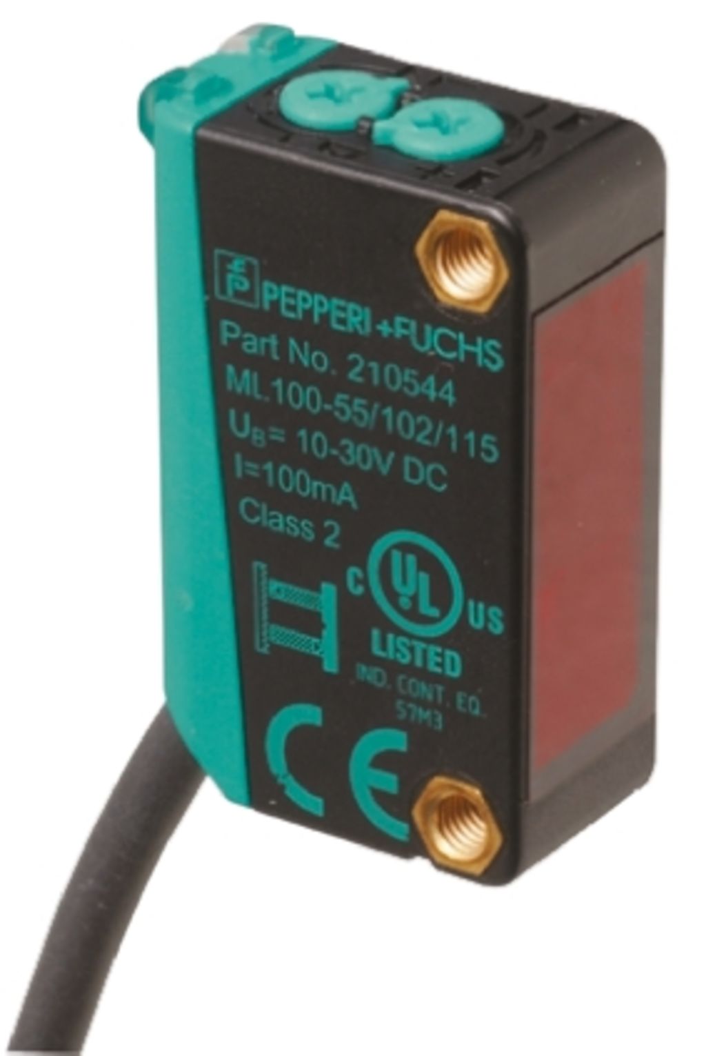 Pepperl + Fuchs Diffuse Photoelectric Sensor Block Sensor, 1 m ...