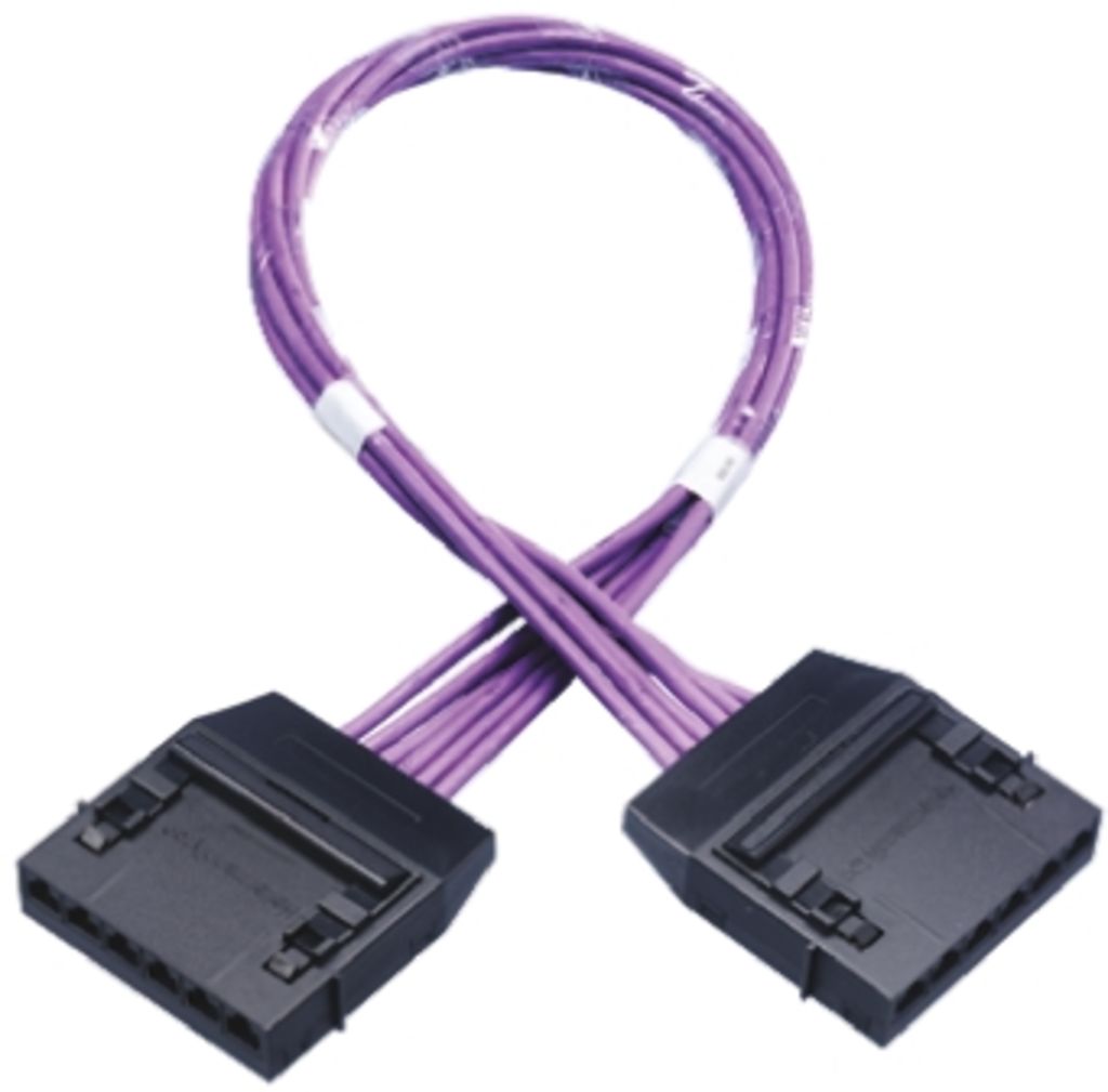 HellermannTyton Cat6 RJ45 6 Port Cassette to Cassette Cable Assembly ...