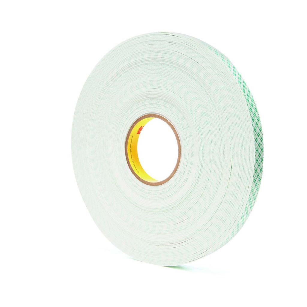 3M 4026 19mm x 33m, 3M 4026 White Foam Tape, 19mm x 33m, 1.6mm Thick