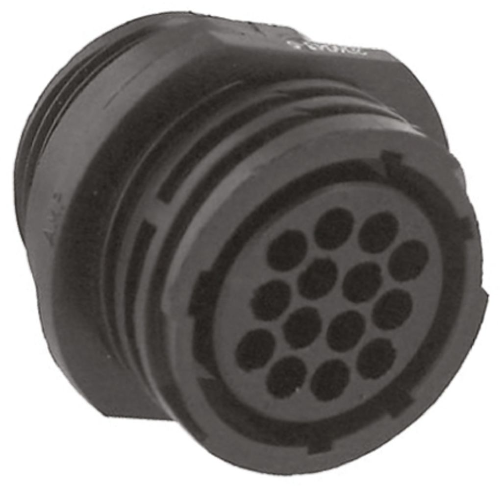 TE Connectivity In-line Connector, 14 Contacts, Socket - RS Components ...