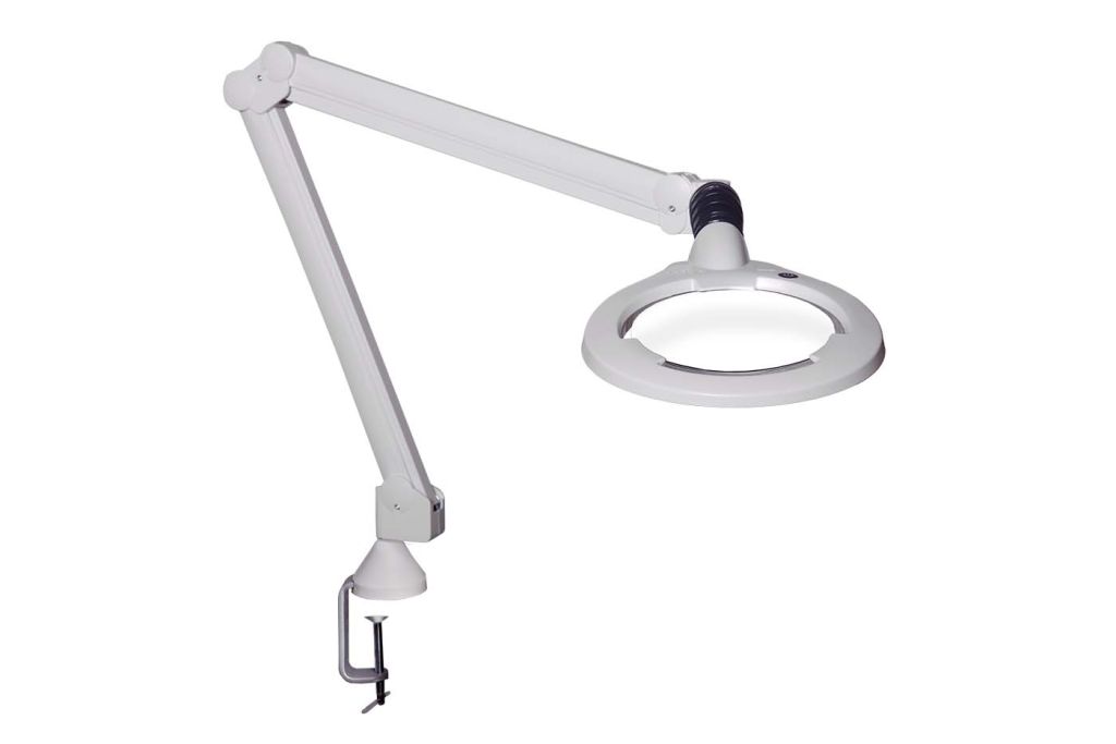 Luxo CIL027983 LED Magnifying Lamp with Table Clamp Mount, 3.5