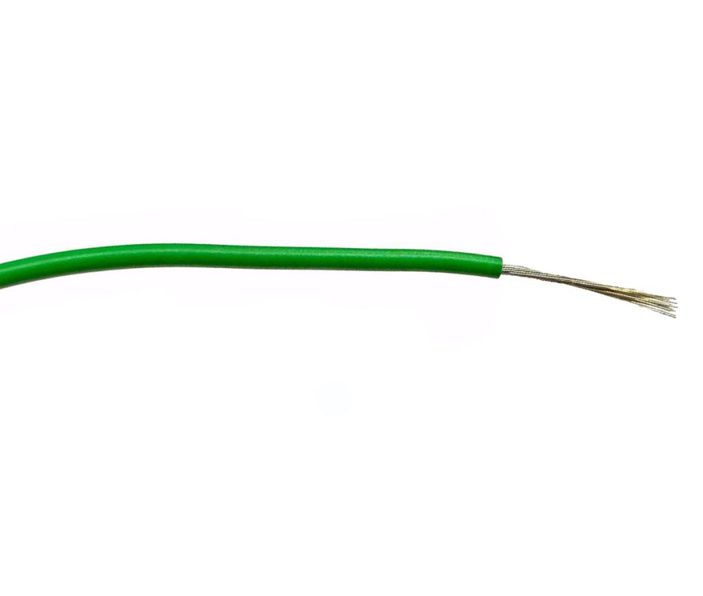 RS PRO Green 0.5 mm² Equipment Wire, 20 AWG, 16/0.2 mm, 100m - RS