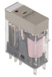 Product image for DPDT plug-in power relay,5A 24Vac coil