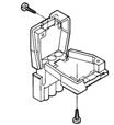 Product image for Strain relief,Matenlok,1 row,3Way,Natl