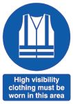 Product image for PP sign 'High Visability',210x148mm