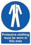 Product image for PP sign 'Protective Clothing', 210x148mm