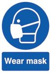 Product image for PP sign 'Wear Mask', 210 x 148mm