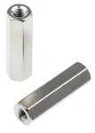 Product image for F-F THREADED HEX BRASS SPACER,M4X25MM