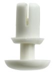 Product image for WHITE PLASTIC SNAP-IN RIVET,4-4.1MM DIA