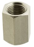 Product image for Legris Stainless Steel Hexagon Straight Coupler 1/4in G(P) Female x 1/4in G(P) Female