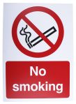 Product image for Plastic No Smoking Prohibition Sign, No Smoking, English