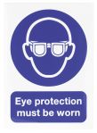 Product image for SAV sign 'Eye protection.worn',210x148mm