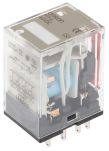 Product image for PLUG-IN RELAY LED, 14 PIN 4PDT 5A 48VDC