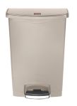 Product image for Rubbermaid Commercial Products Slim Jim 90L Beige Pedal PE, PP Waste Bin