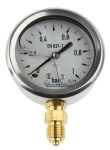 Product image for PRESSURE GAUGE S/STEEL 63MM G1/4 0-1BAR