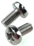 Product image for A2 s/steel cross pan head screw,M6x12mm