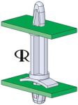 Product image for LOCKING PCB SUPPORT, 11.1MM H