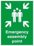 Product image for PP sign 'Assembly point', 594x420mm