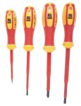 Product image for RS PRO VDE Phillips, Slotted Screwdriver Set 4 Piece