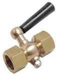 Product image for Brass gauge cock,1/2in BSP F-F