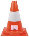 Product image for RS PRO, Orange, White 300 mm PP Traffic Cone