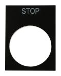 Product image for RS Pro Legend Plate STOP Pack of 5