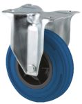 Product image for FIXED CASTOR, BLUE NON MARKING WHEEL