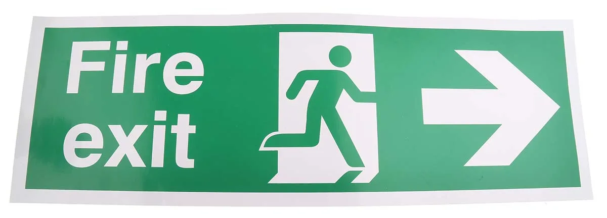 Product image for PET FIRE EXIT, Fire Exit, English, Exit Sign