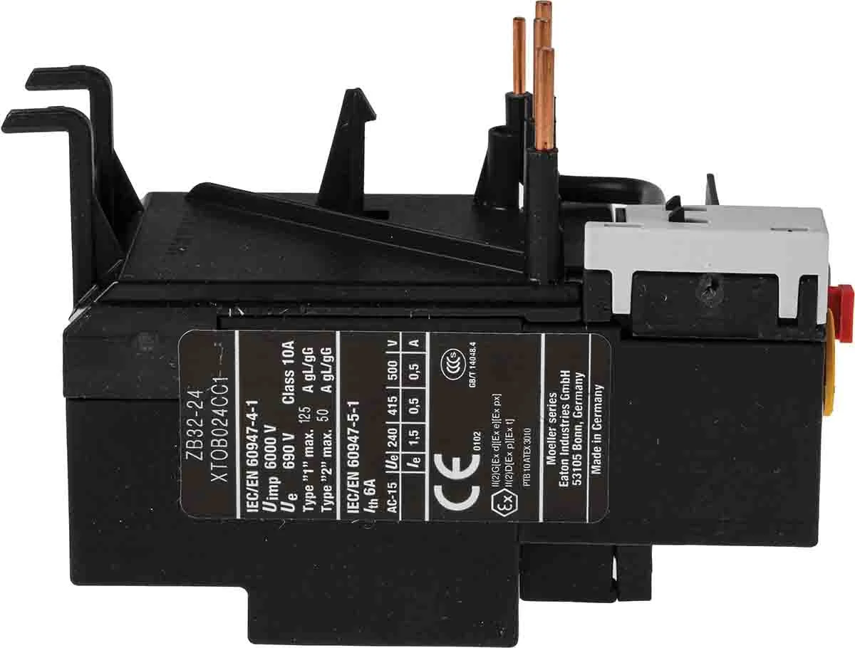 Product image for Eaton Overload Relay - 1NO/1NC, 16 → 24 A F.L.C, 24 A Contact Rating, 6 W, 500 V ac